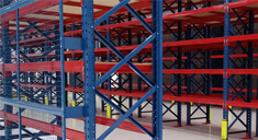 racking in a warehouse