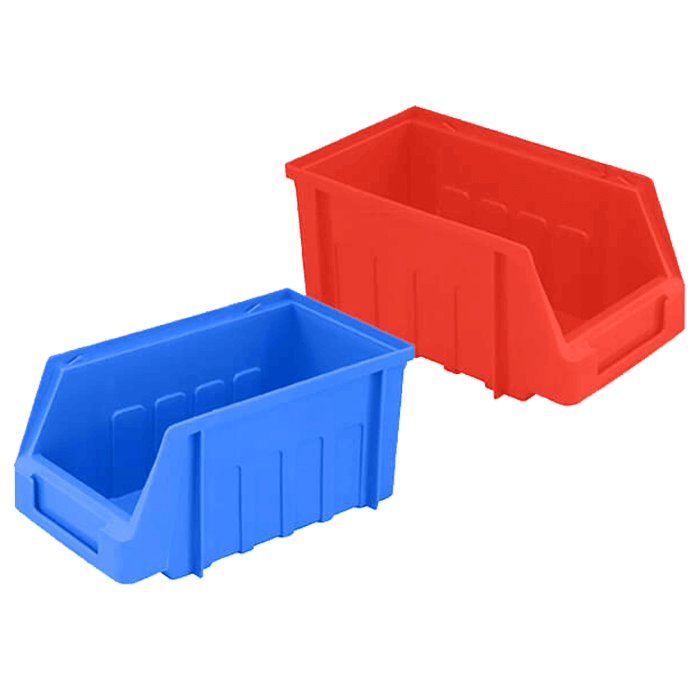 Blue bin and red bin